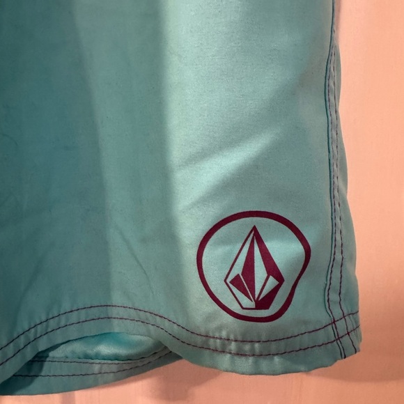 Volcom Pure Function Board Shorts Mens 26 Light Blue Swim Trunks Beach Ocean R12 - Picture 2 of 16
